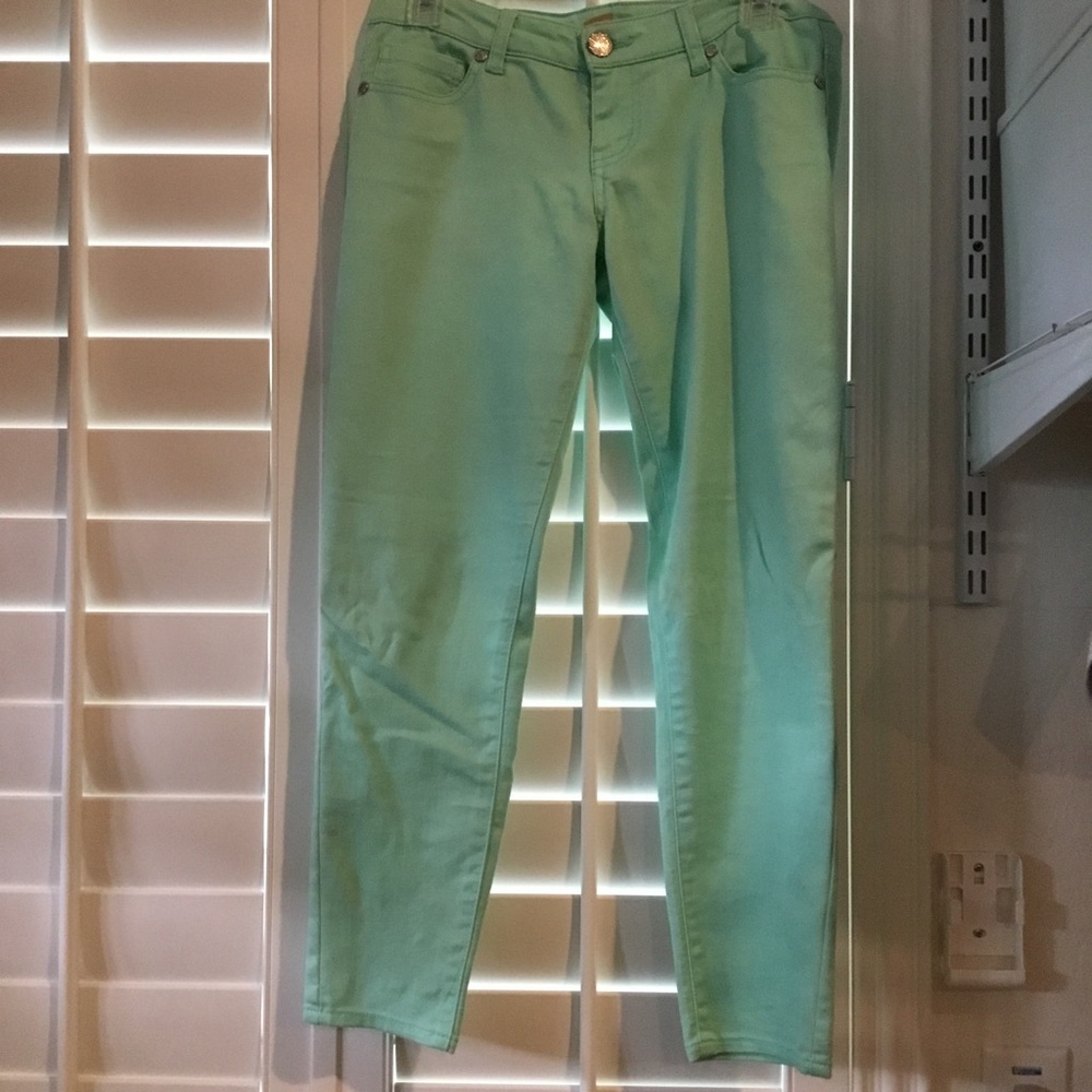 Celebrity Blues women green jeans size 3